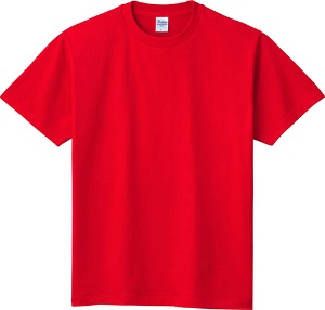 [단체복]탐스 - 베이직 라운드 티셔츠(17수)(00085-CVT_010) 단체복/마킹가능/마킹시추가비용별도/마킹필요시전화요망/색상레드