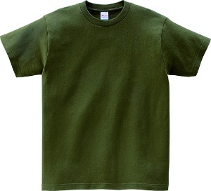 [단체복]탐스 - 베이직 라운드 티셔츠(17수)(00085-CVT_128) 단체복/마킹가능/마킹시추가비용별도/마킹필요시전화요망/색상올리브